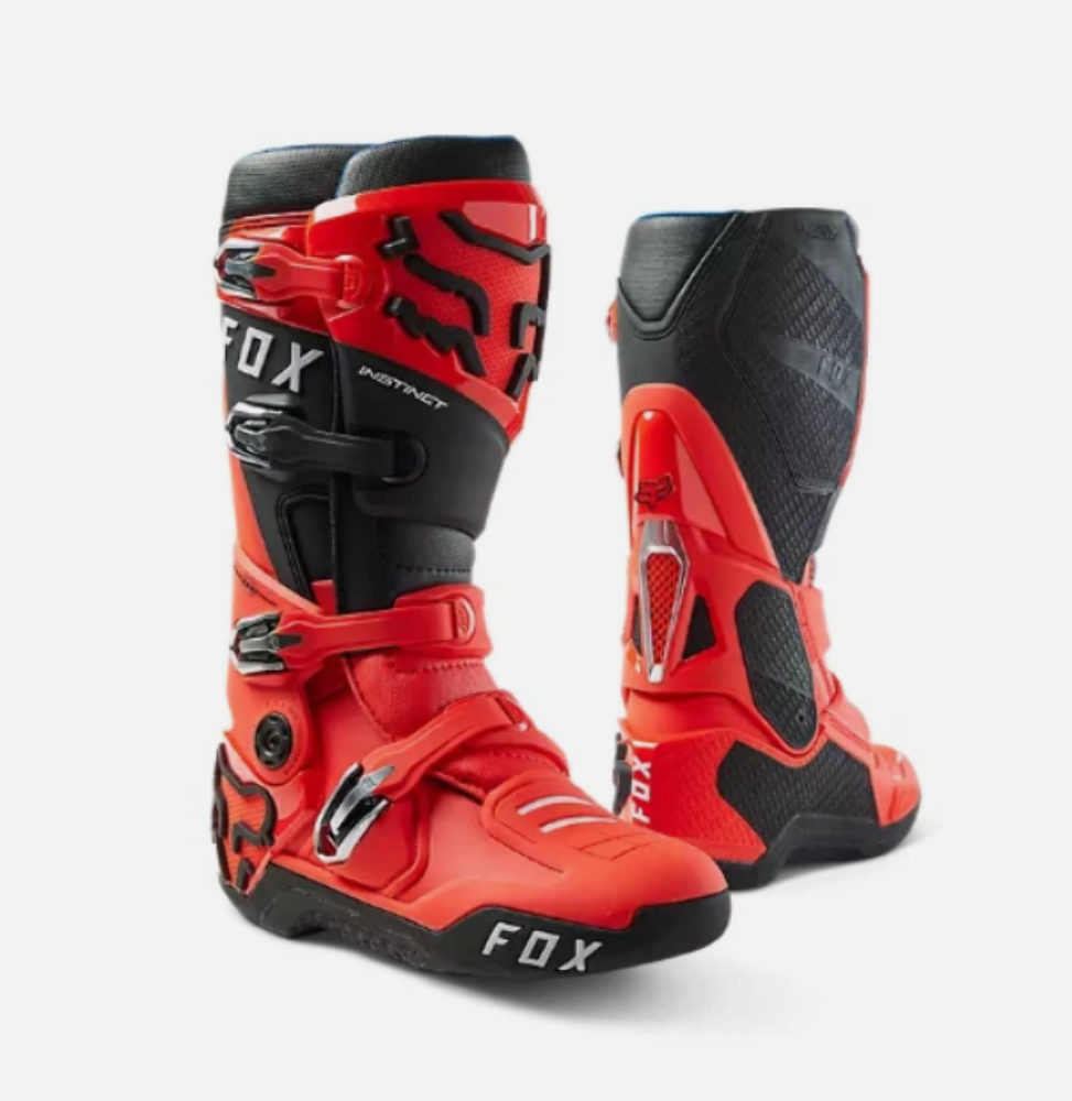 Fox Racing Instinct MX Boots Flo Red Size 11.5 Motocross Off-Road