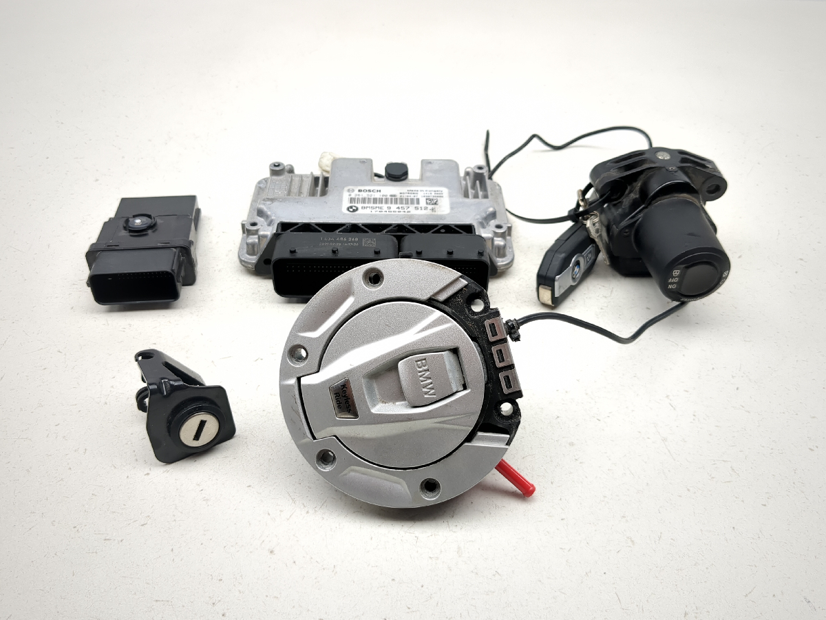 20-25 BMW F900R Lock Set Ignition Switch Cap And Key W/ ECU Light Control
