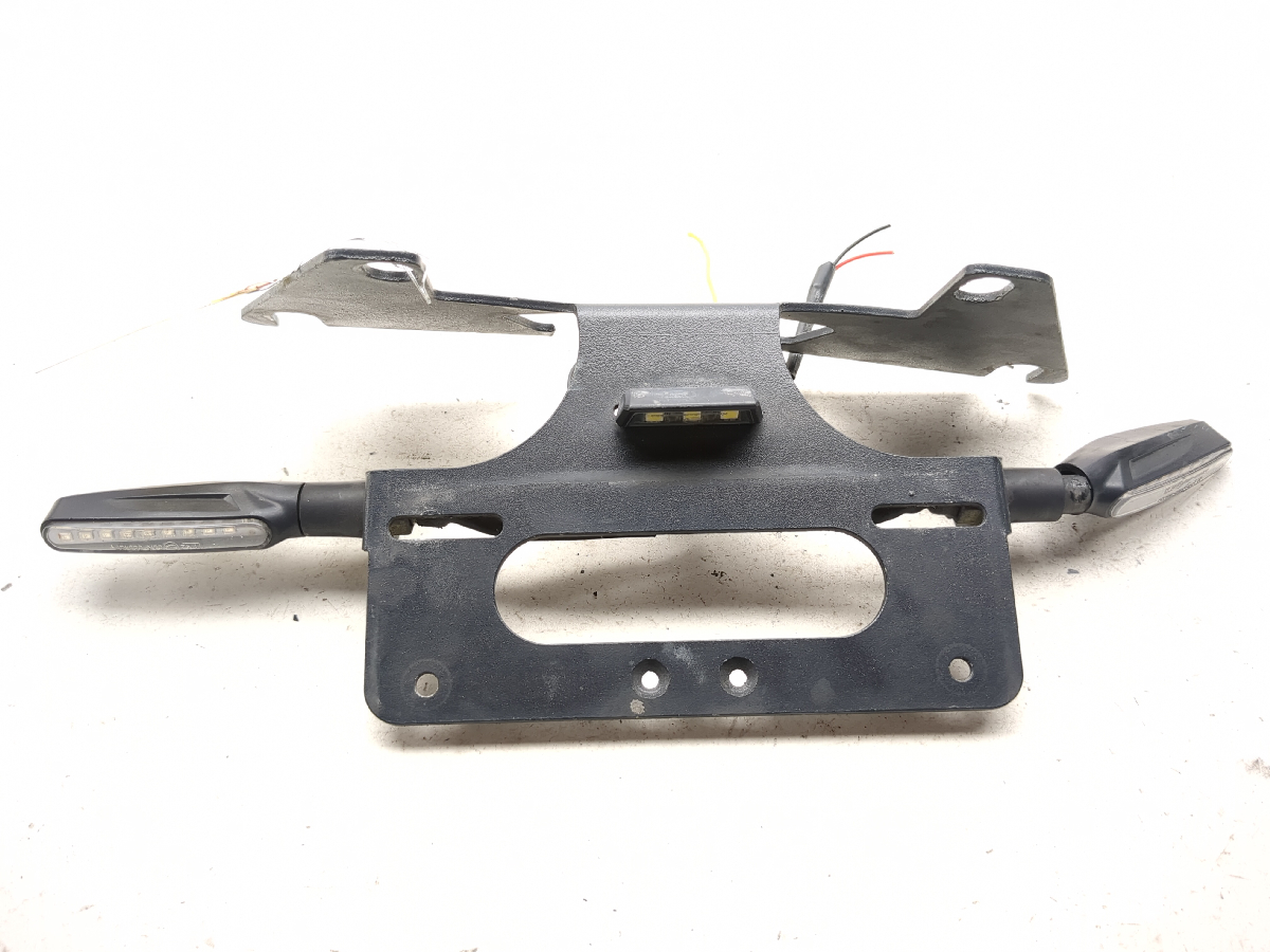 03-12 Suzuki SV650 License Plate Frame Tag Mount Bracket w/ Light