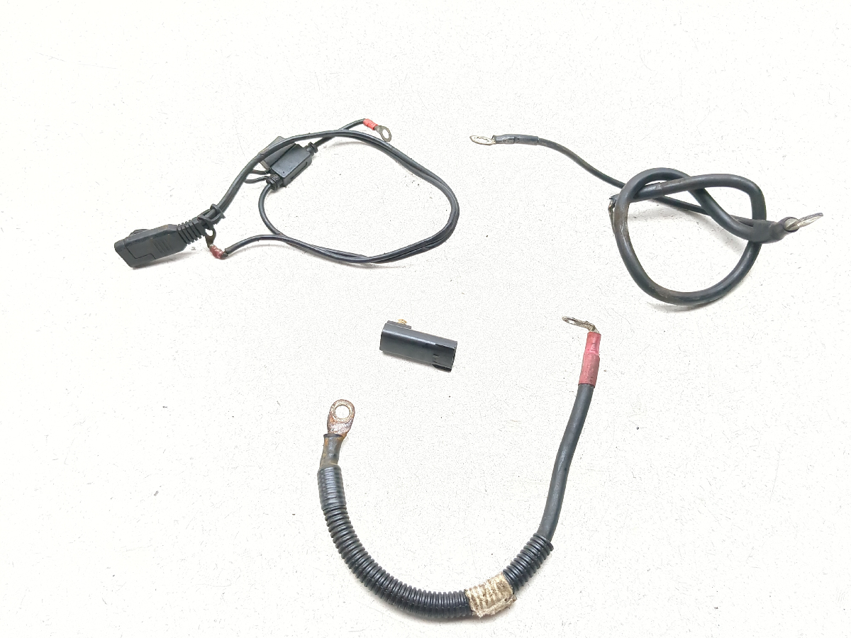 07-13 Harley FXDB Dyna Street Bob Positive Negative Battery Cable Wires Tender