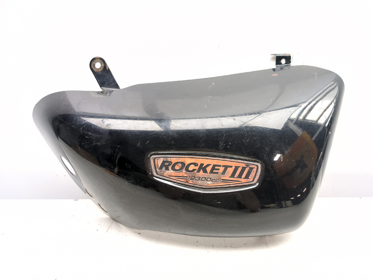 04-09 Triumph Rocket 3 III Left Side Lower Seat Cover Panel