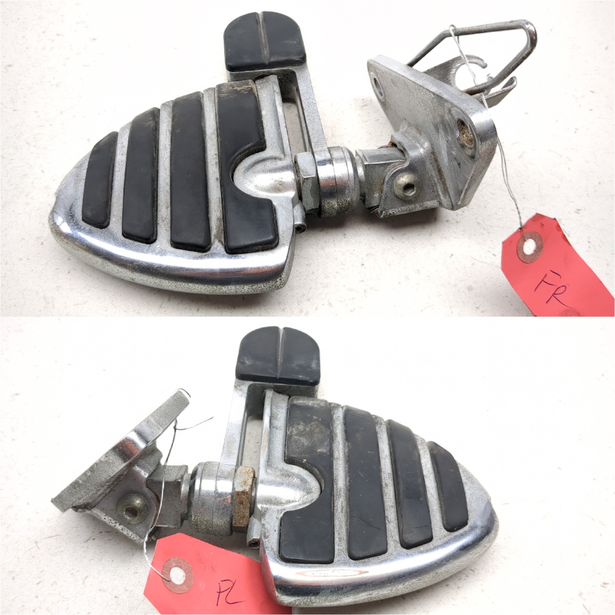 93 Honda Shadow 1100 VT1100C Front Floorboards Floor Board W/ Stirrups