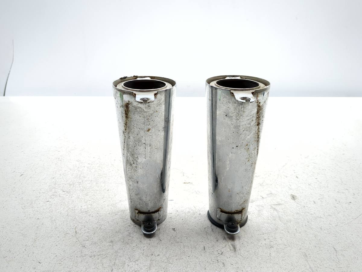 98-04 Kawasaki VN1500 Vulcan Nomad FI Chrome Front Fork Cover Guards TRSH DW