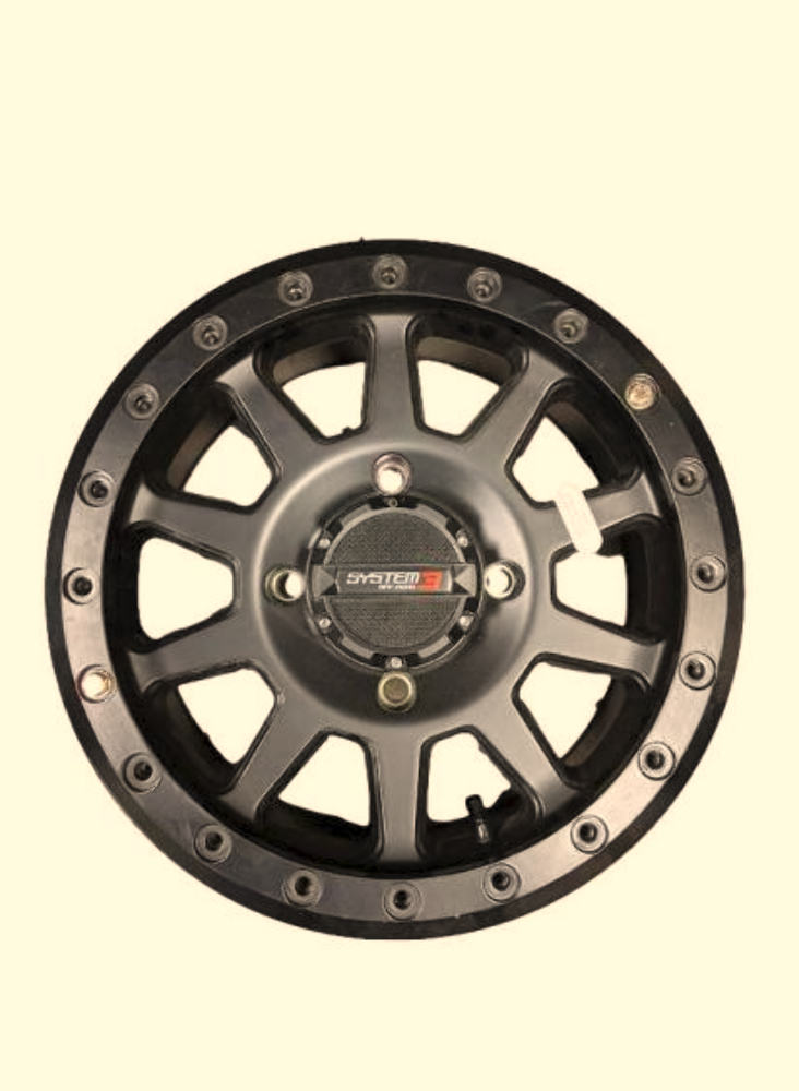 System 3 - SB3 Beadlock Wheel, 15x7 - 4/137 5+2 - Matte Black