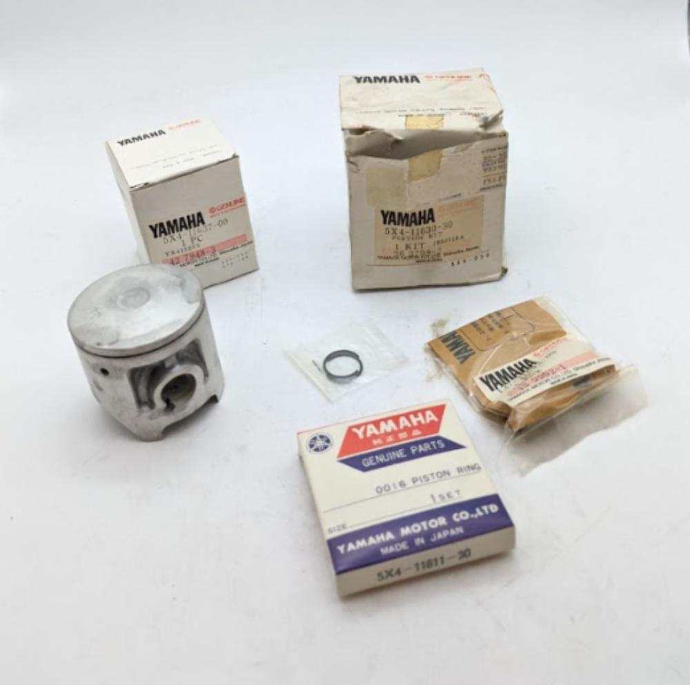1982 Yamaha YZ125J OEM Piston Kit 3rd (O/S) 5X4-11630-30