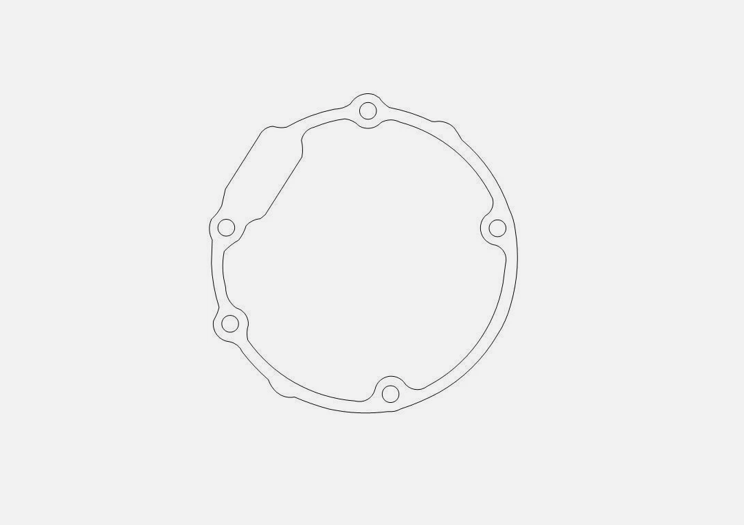 1990 Honda CBR1000FAC OEM Left Crankcase Cover Gasket 11322-MW7-790