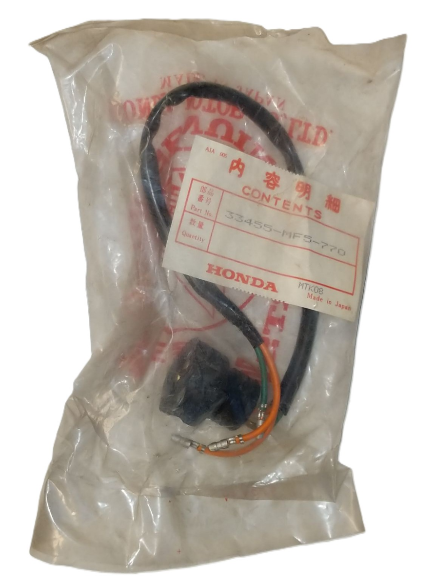 OEM HONDA 1985 VT500 C AC L. Turn Signal Wire Socket 33455-MF5-770