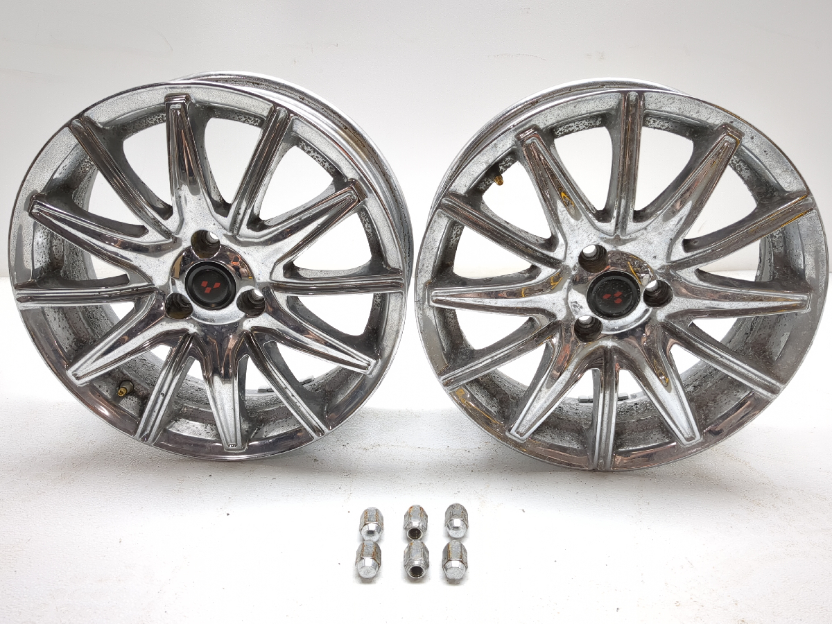 13-15 Can Am Spyder Roadster ST Front Chrome Wheel Rim Set STRAIGHT 15X5