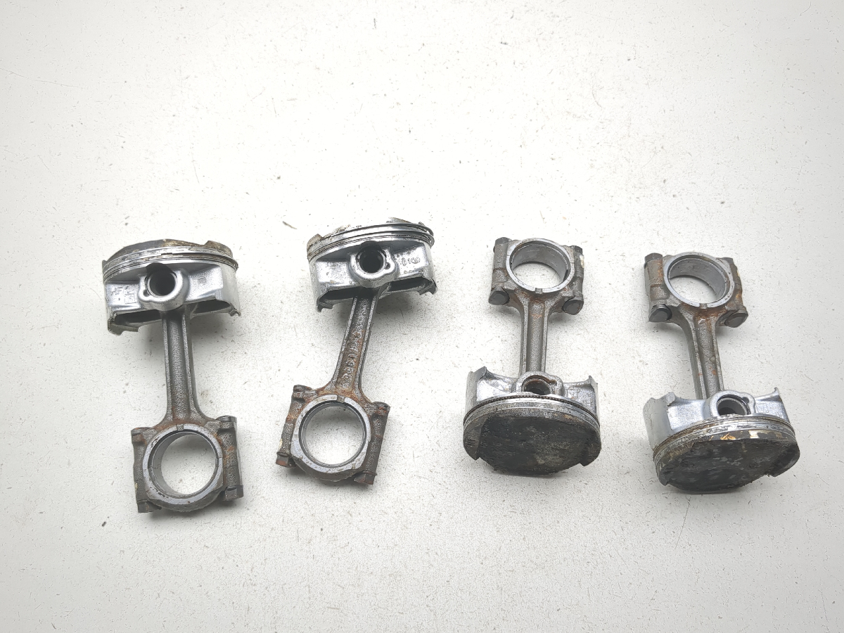 08 09 Kawasaki Concours ZG1400 Engine Motor Pistons With Connecting Rods