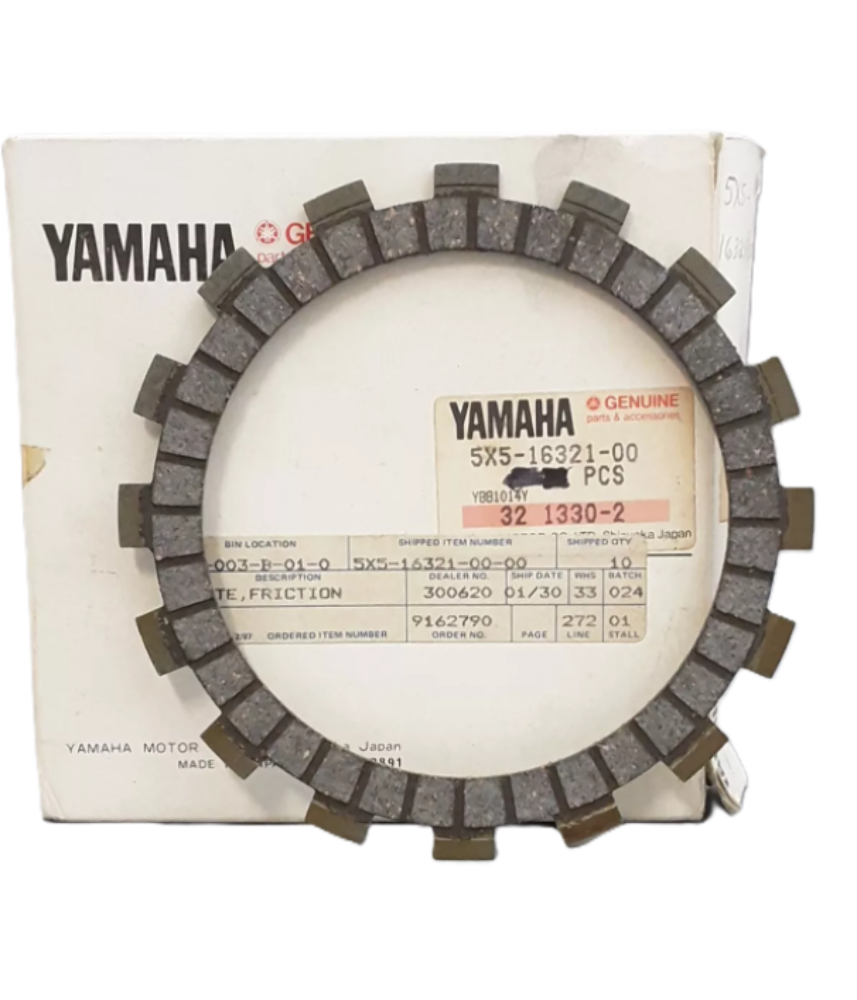NOS OEM YAMAHA FRICTION PLATE 5X5-16321-00 IT250 IT490 TY250 TY350 YZ250 QTY 3