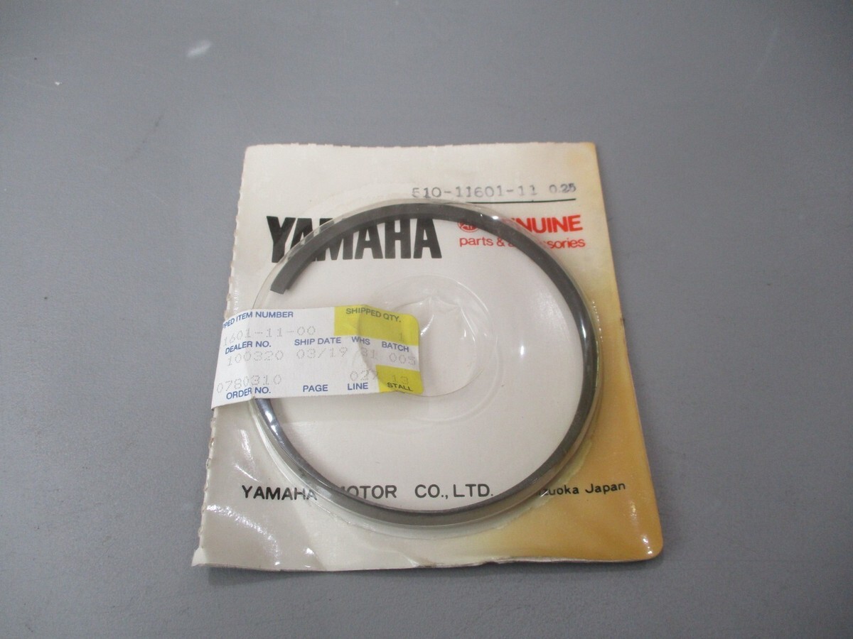 OEM YAMAHA Piston Ring Set 0.25 1975 MX400 510-11601-11