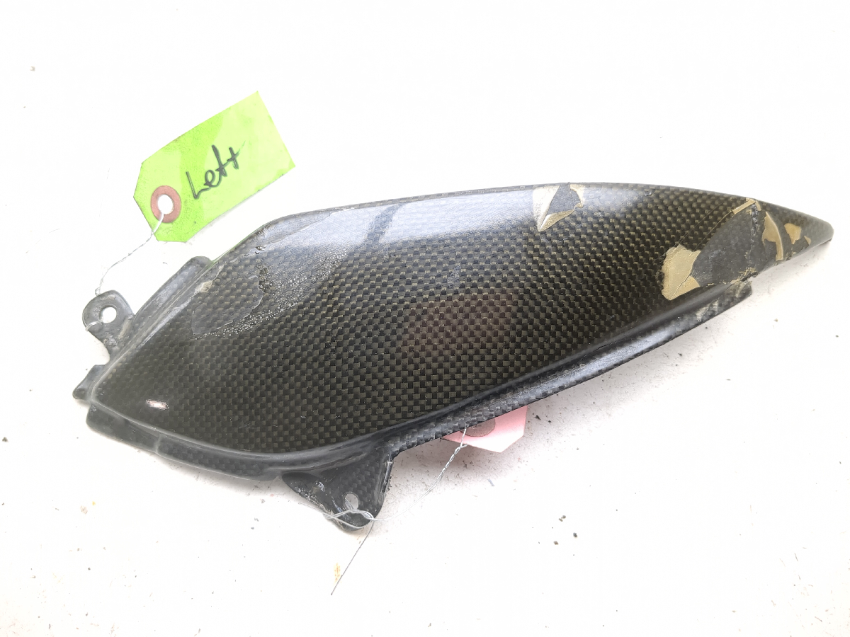 05 06 Kawasaki ZX6 ZX 636 Left Trim Fairing Cover Panel Carbon Fiber