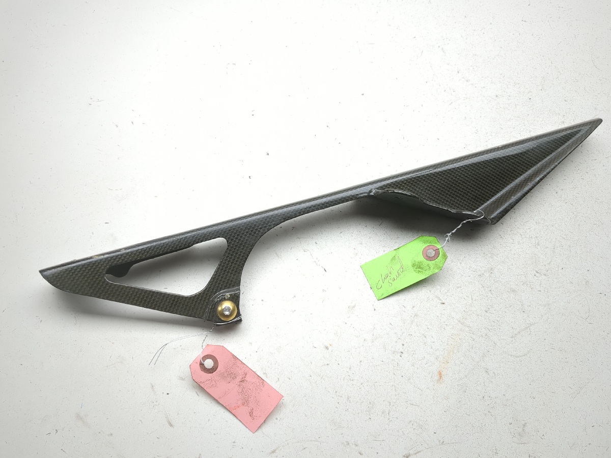 05 06 Kawasaki ZX6 ZX 636 Rear Left Chain Guard TRSH PL