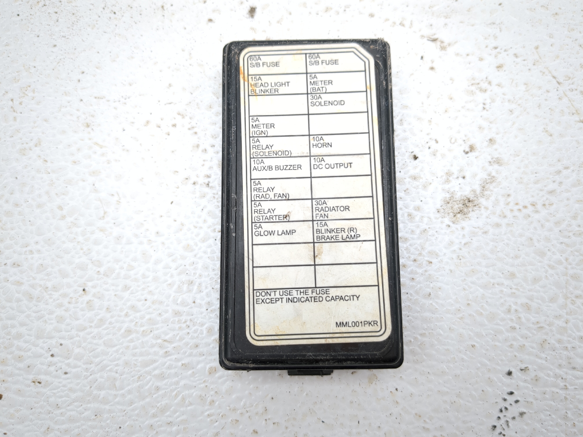 15-25 Kubota RTV X1140 Fuse Junction Box Cover FB203800B TRSH DW