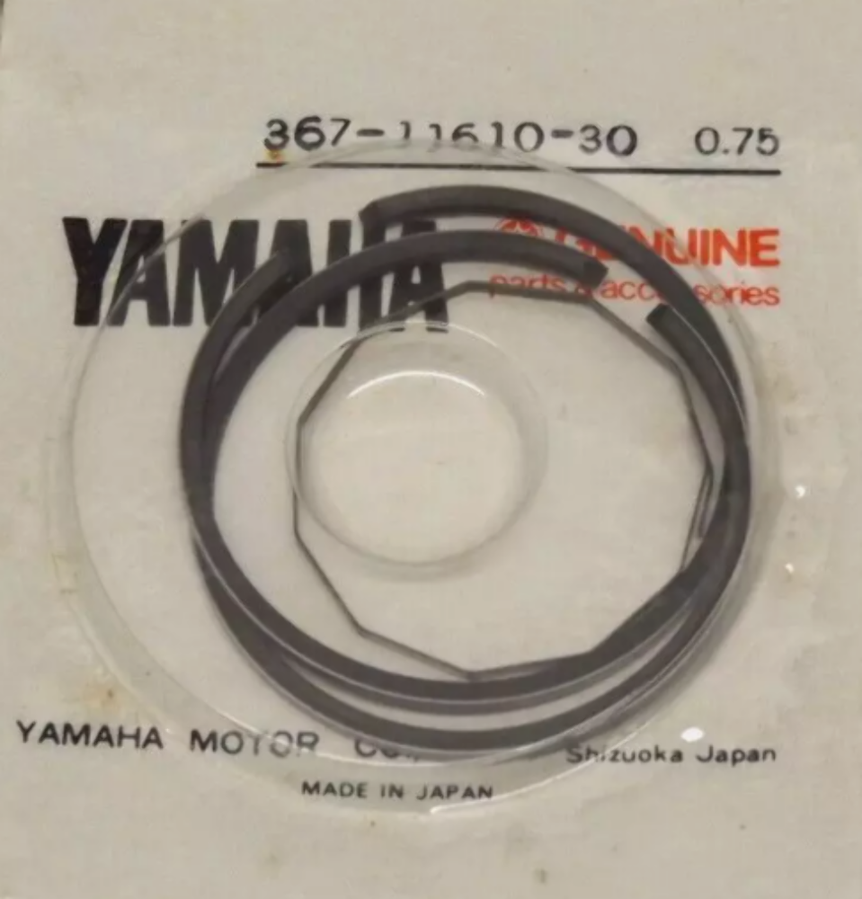 1976-1979 Yamaha GTMX,1980-1982 Yamaha MX80 OEM Piston RingSet 0.75 367-11610-30
