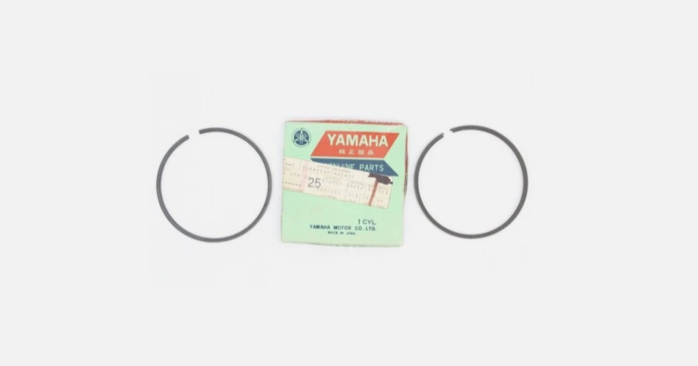 1972-1973 Yamaha RT2, RT3 OEM 1.00 Oversize Piston Ring Set 308-11610-41