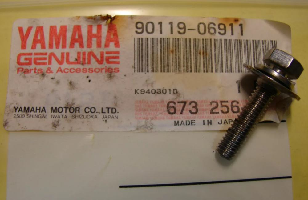 1987-1990 Yamaha WJ500 Factory Tower Bolt & Washer QTY 2 90119-06911