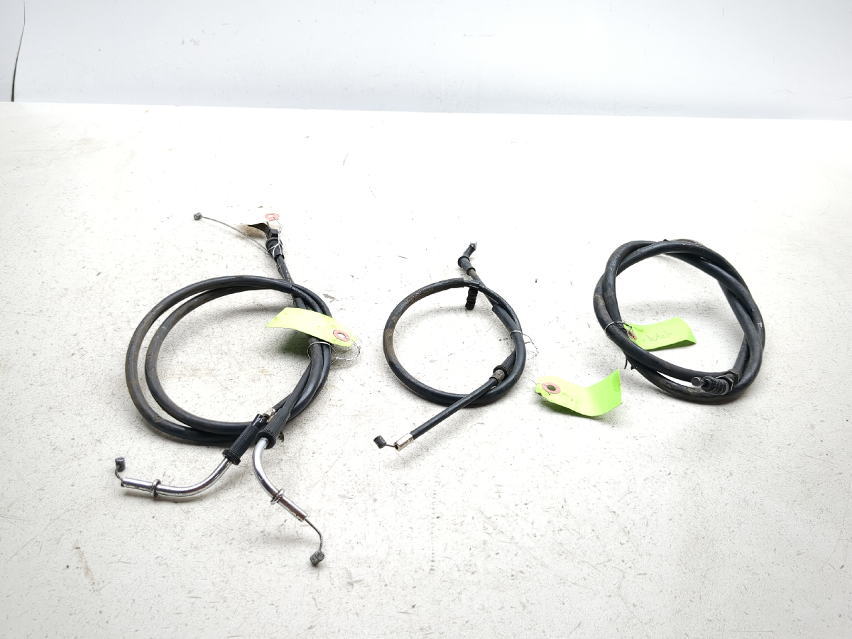 03 04 Kawasaki ZZR 600 Throttle Clutch Cable Lines