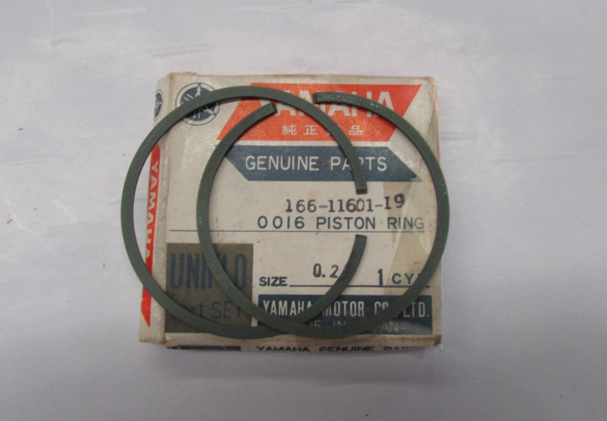 1967-1970 Yamaha YL2 YL2C L5T OEM Piston Ring Set 1st O/S 0.25mm 166-11601-19