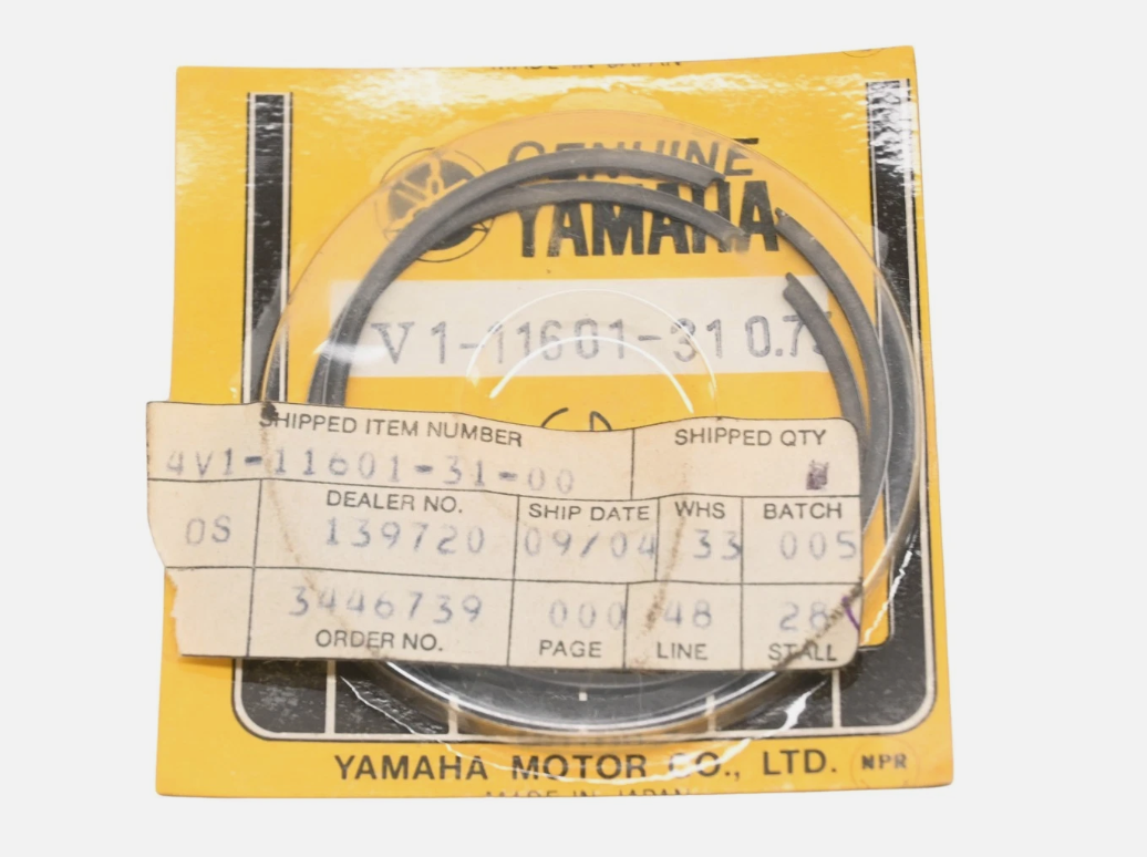 1981 Yamaha YZ80 OEM 3RD O/S 0.75mm Piston Ring Set 4V1-11601-31