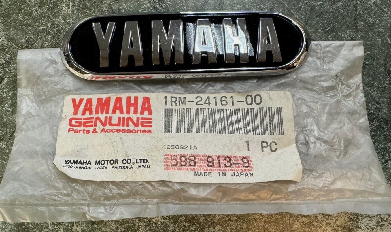 1986-94 Yamaha Virago XV700-1100 OEM Fuel Gas Tank Emblem 1RM-24161-00