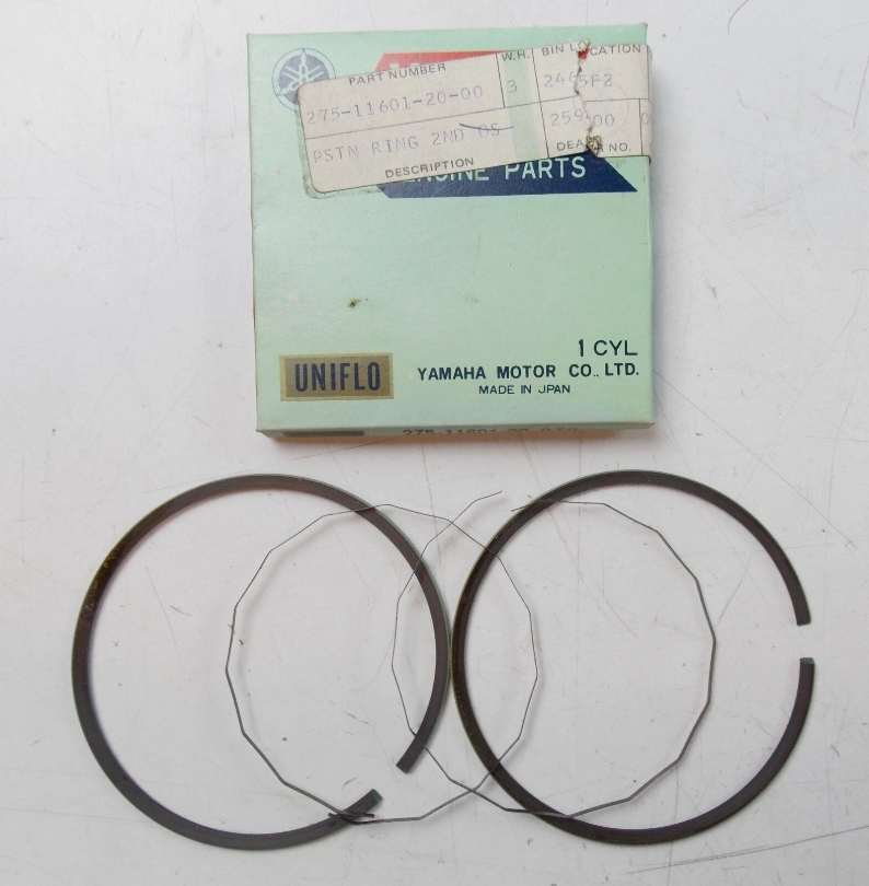 1969-71 Yamaha RT1 RT-1B OEM Piston Ring .50mm Over Size 2nd Over 275-11601-20