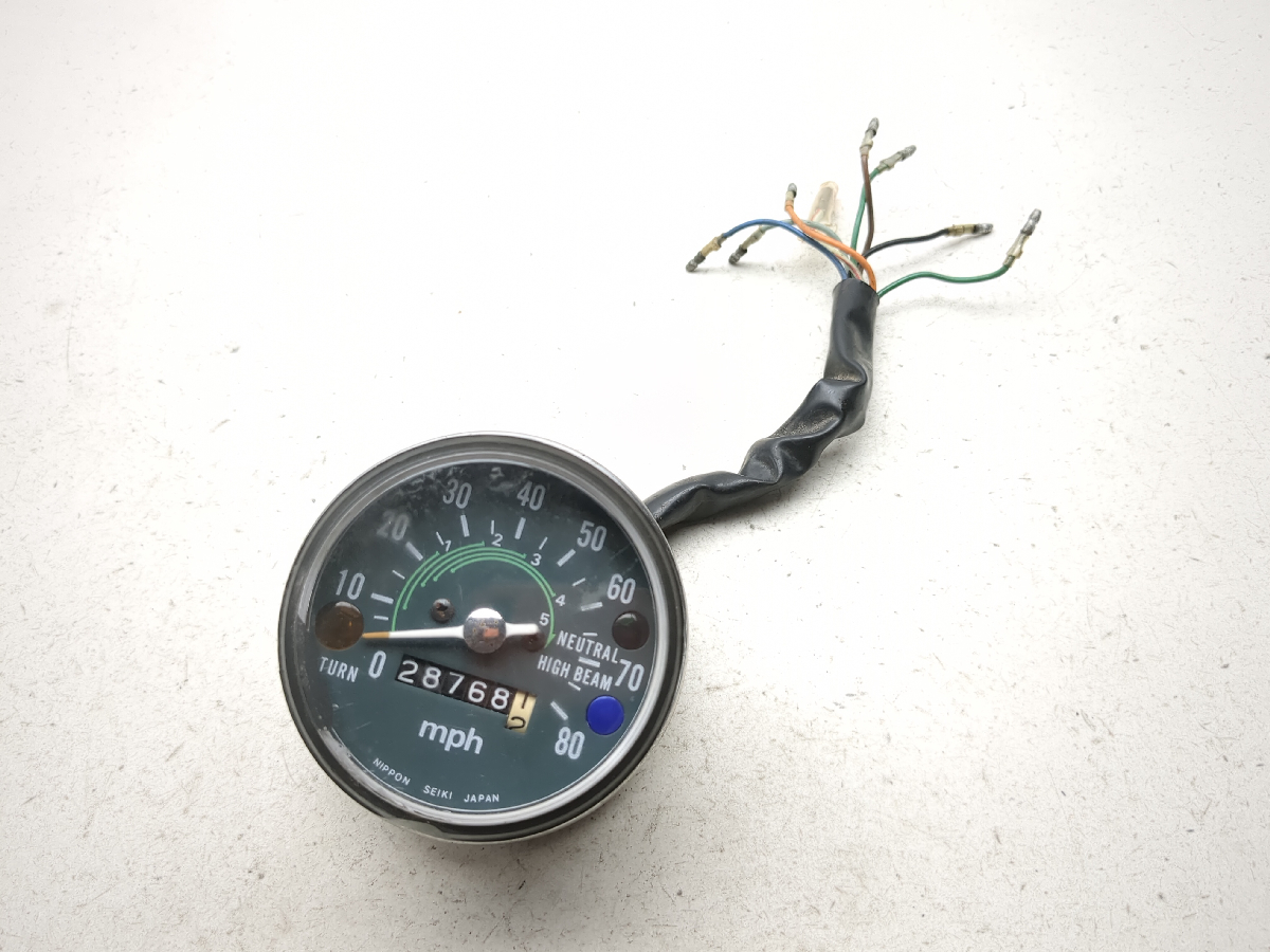76 Honda CB125 Gauge Speedometer Tachometer Display