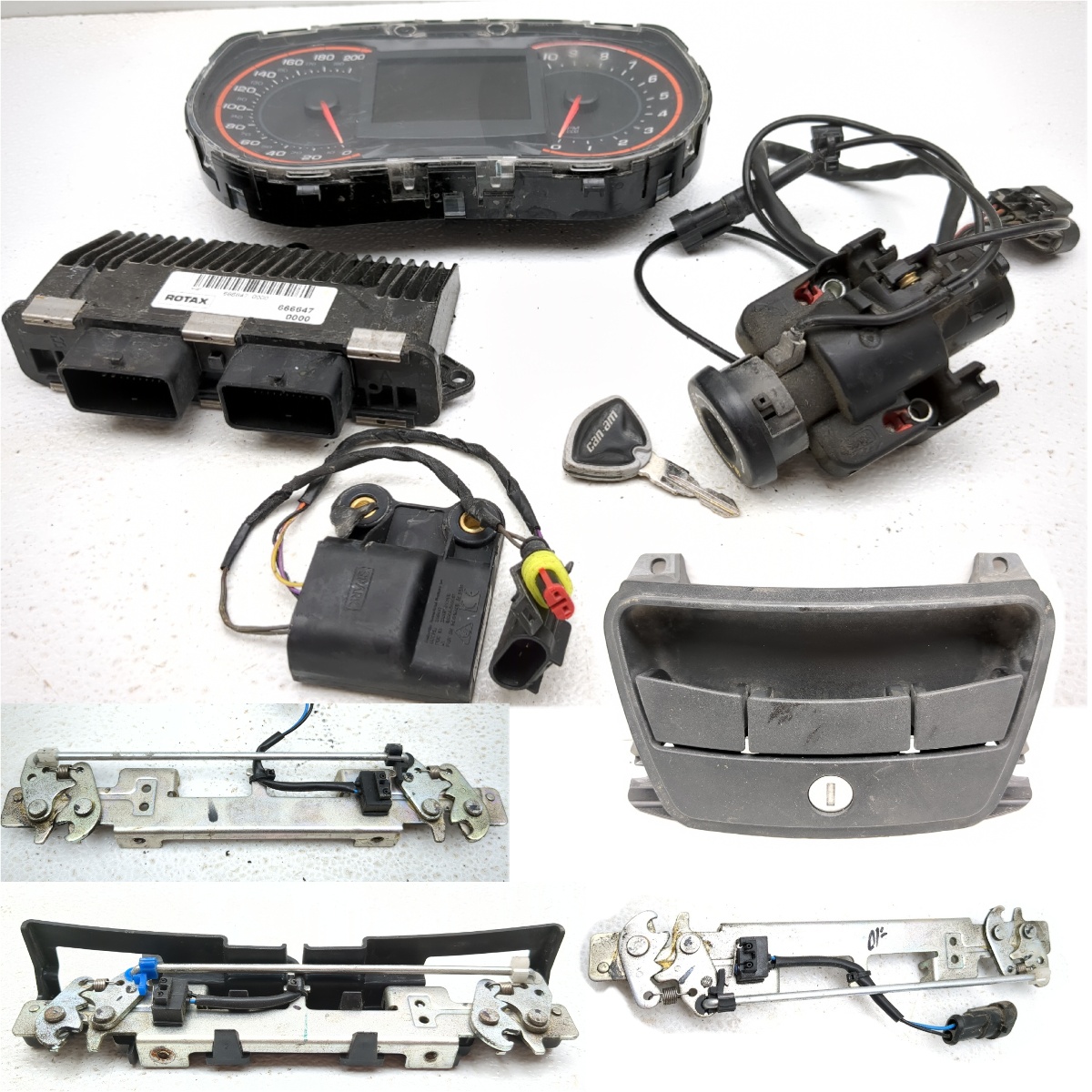 13-17  Can Am Spyder RT-S SE6 Speedometer Ignition W/ Key Security ECU 420666647