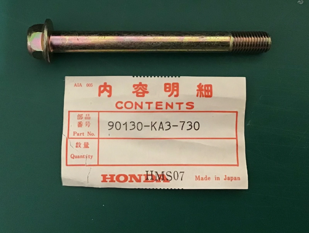1984 Honda CR125R, CR250R, CR500R OEM Bolt, Flange (10X98) 90130-KA3-730