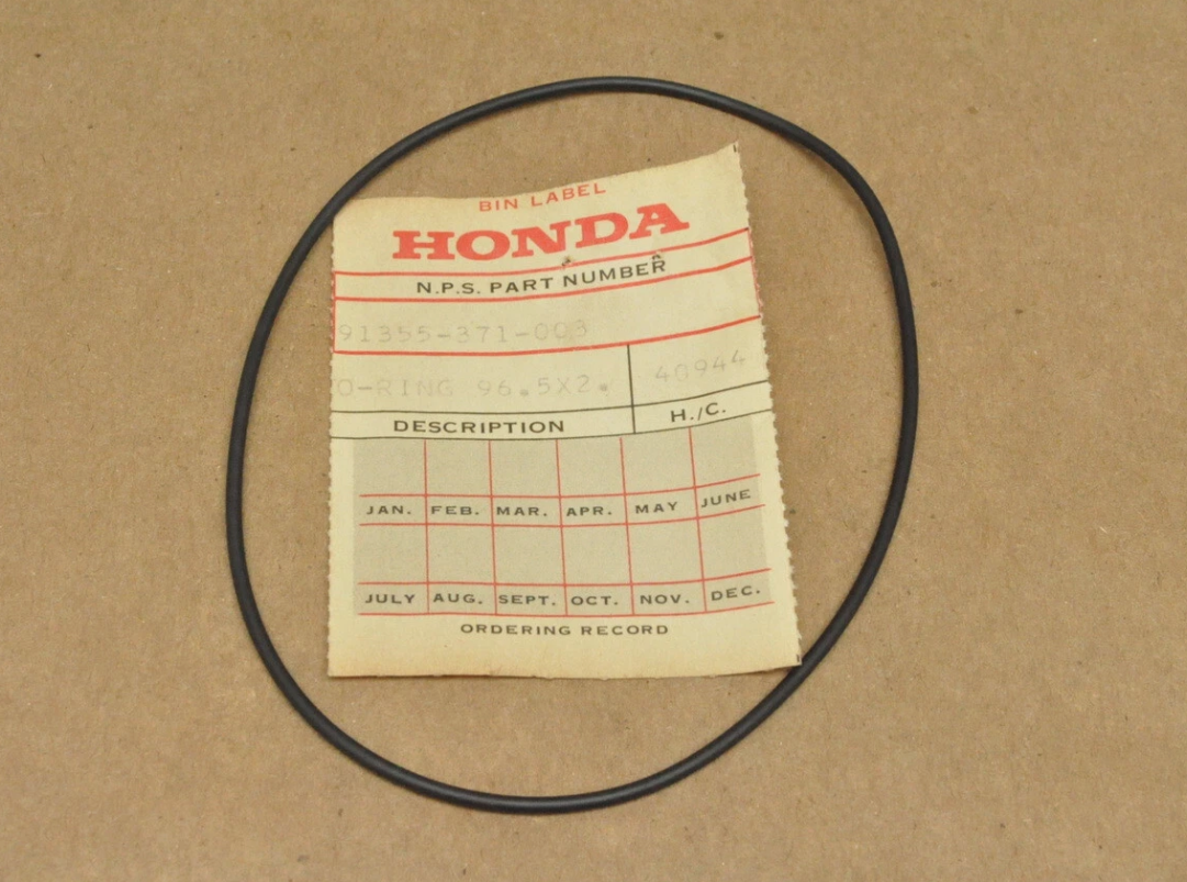 Honda CX500 GL1000 GL500 GL650 OEM Final Driven Gear O-Ring 91355-371-003