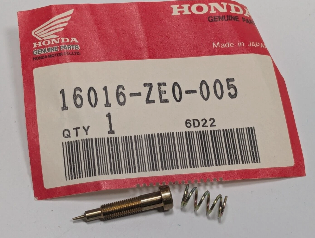 Honda Marine OEM Carburetor Pilot Screw w/ Spring 16016-ZE0-005