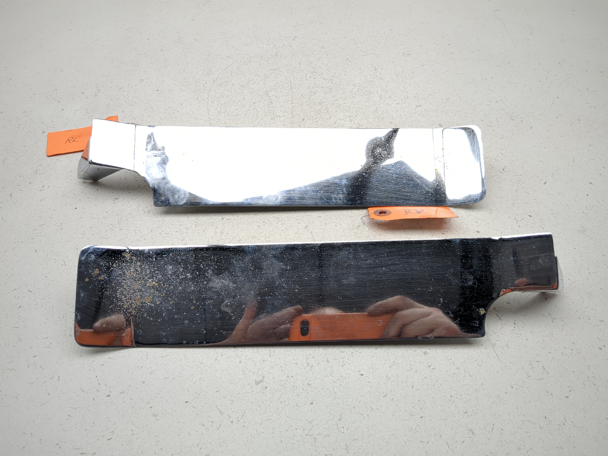00-06 Harley Davidson FLHR Road King Rear Saddlebag Filler Covers Chrome