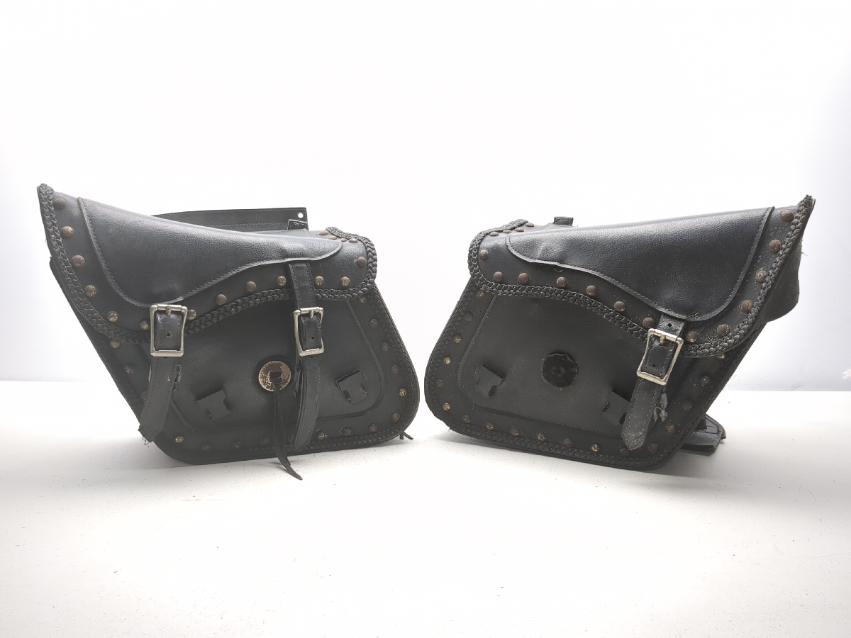 98-08 Yamaha V Star XVS 650 Saddlebag Luggage Case W/ Brackets