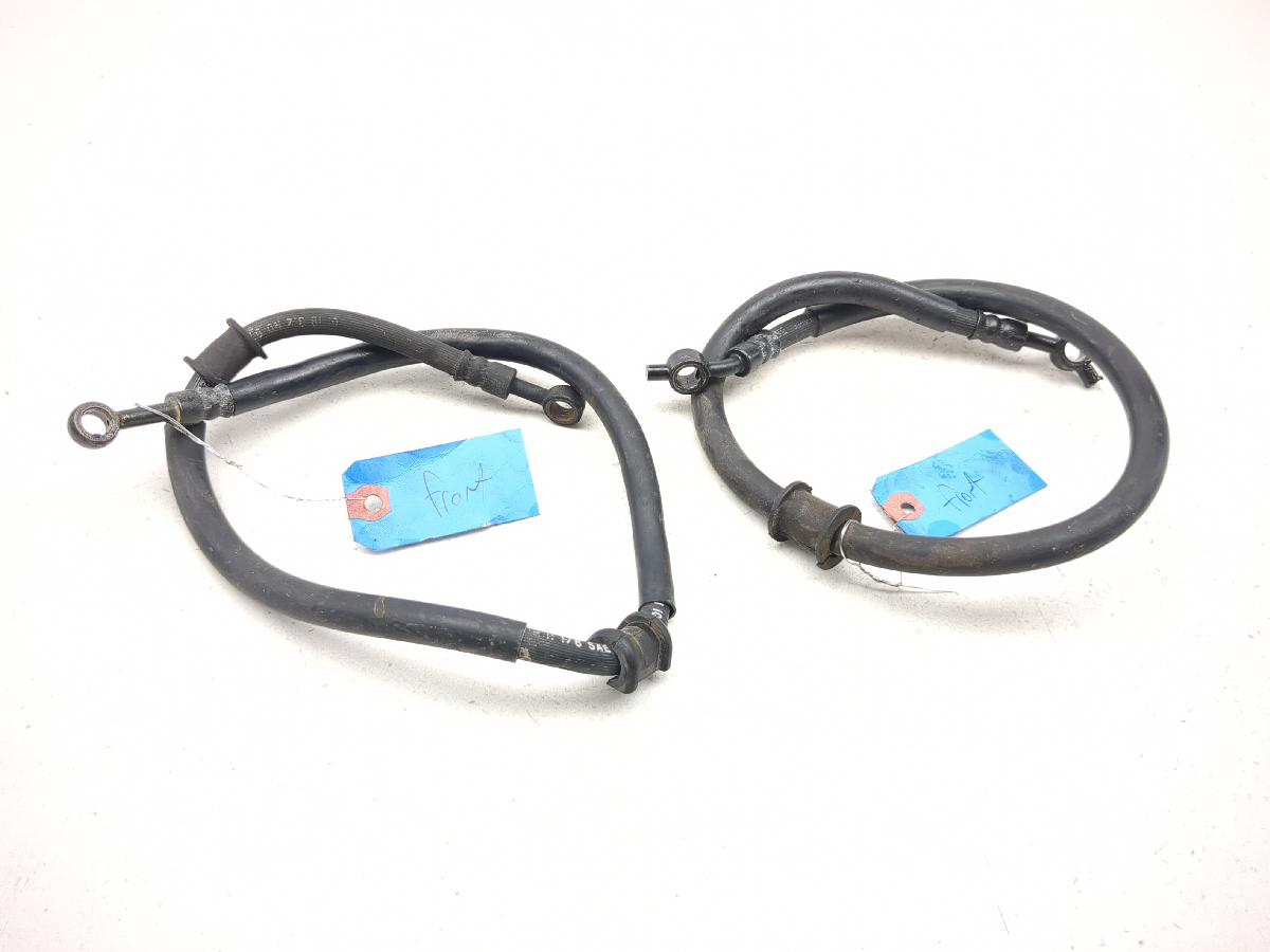 03-05 Yamaha YZF R6 Front Brake Line Hoses Set Pair TRSH PL