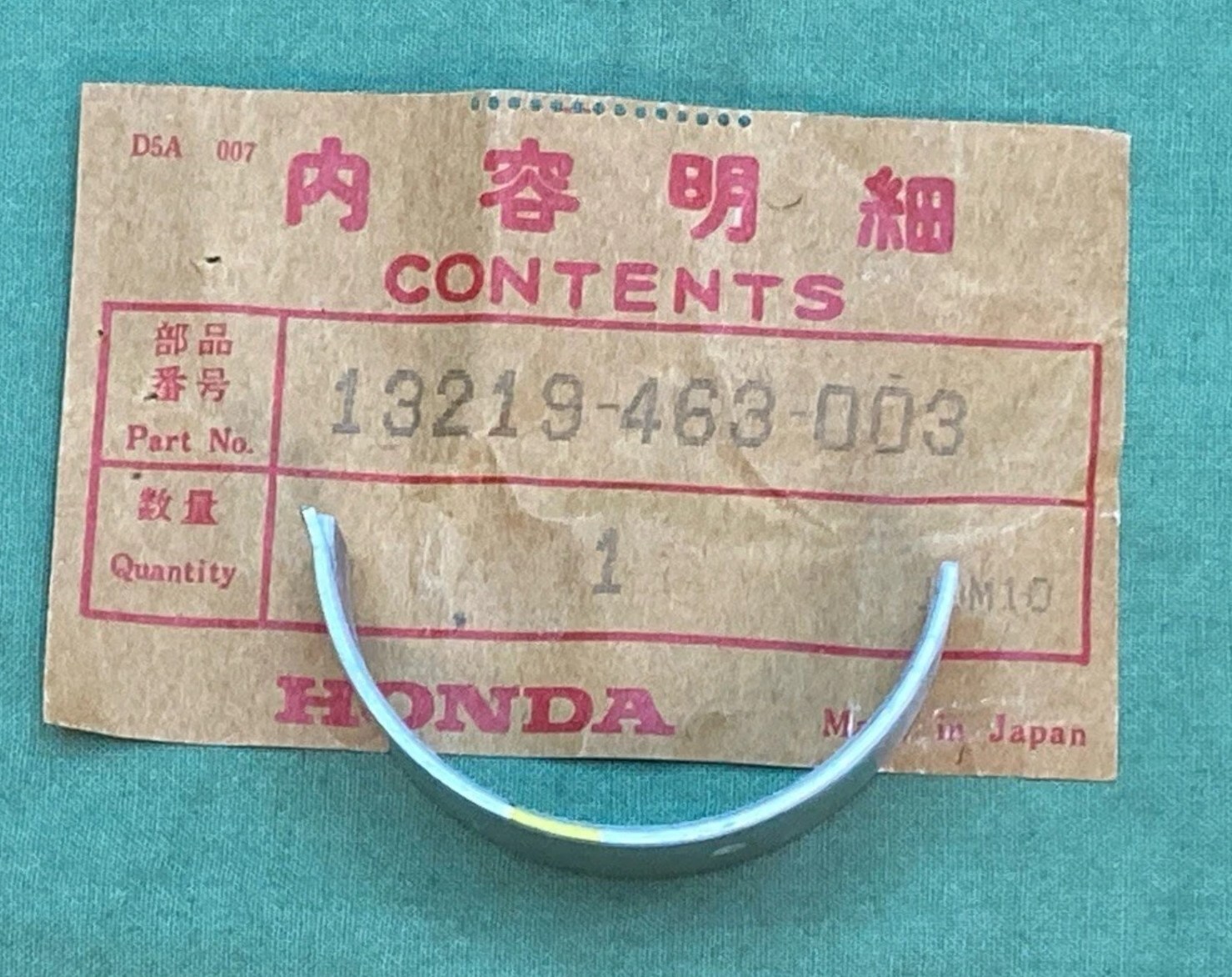NOS Honda GL1100 GL1200 Gold Wing Connecting Rod Bearing E Yellow 13219-463-003