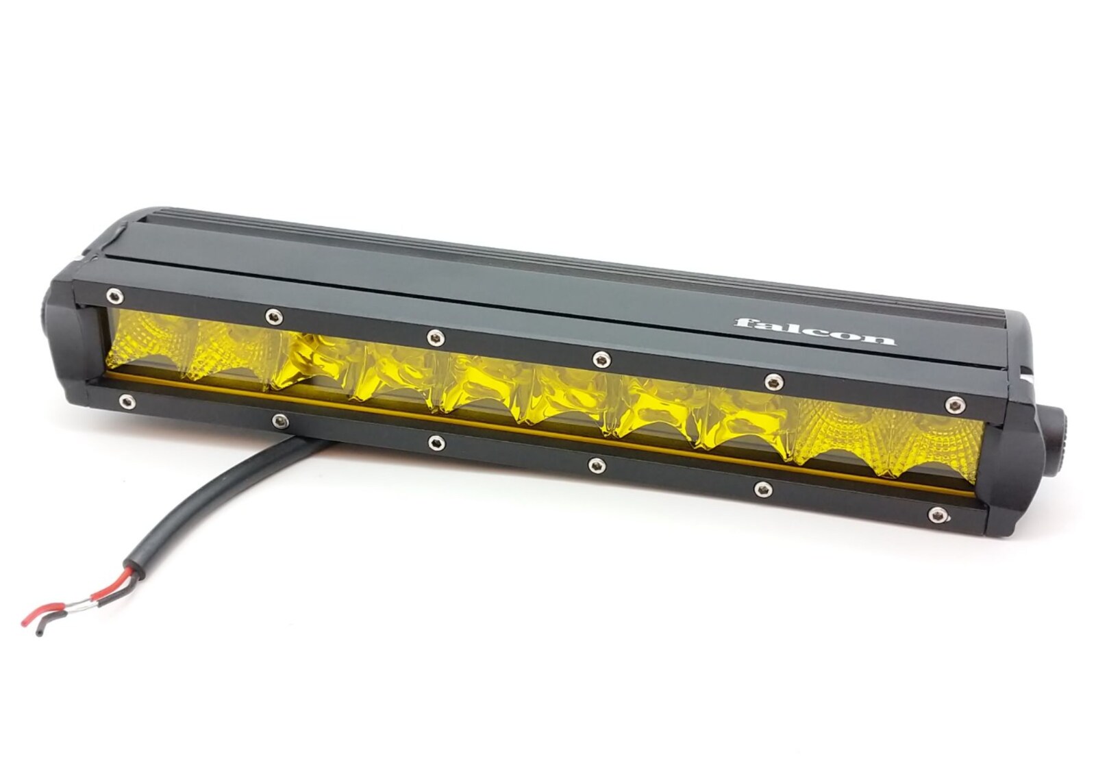 FALCON AMBER 50 WATTS 11.5 INCH SINGLE ROW LED BAR - DUST F50W-LX-S-D