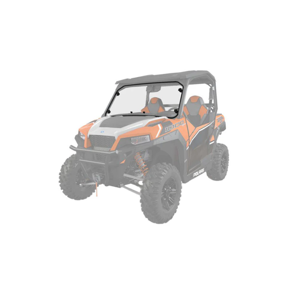 16-23 Polaris General 1000 OEM Hard Coat Poly Lock&Ride Full Windshield 2884337