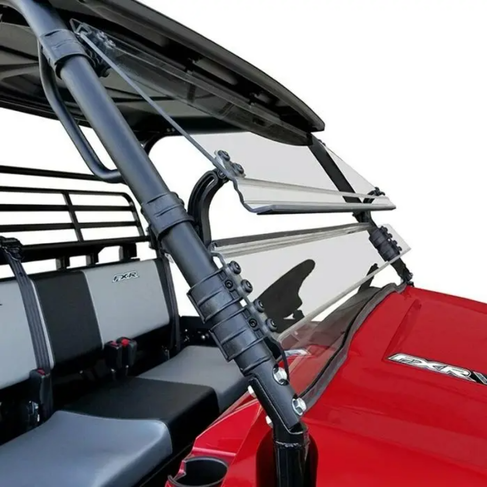 SpikePowersports D-2 Full Tilting Windshield Kawasaki Mule Pro-FXR MULEFXRWS2000