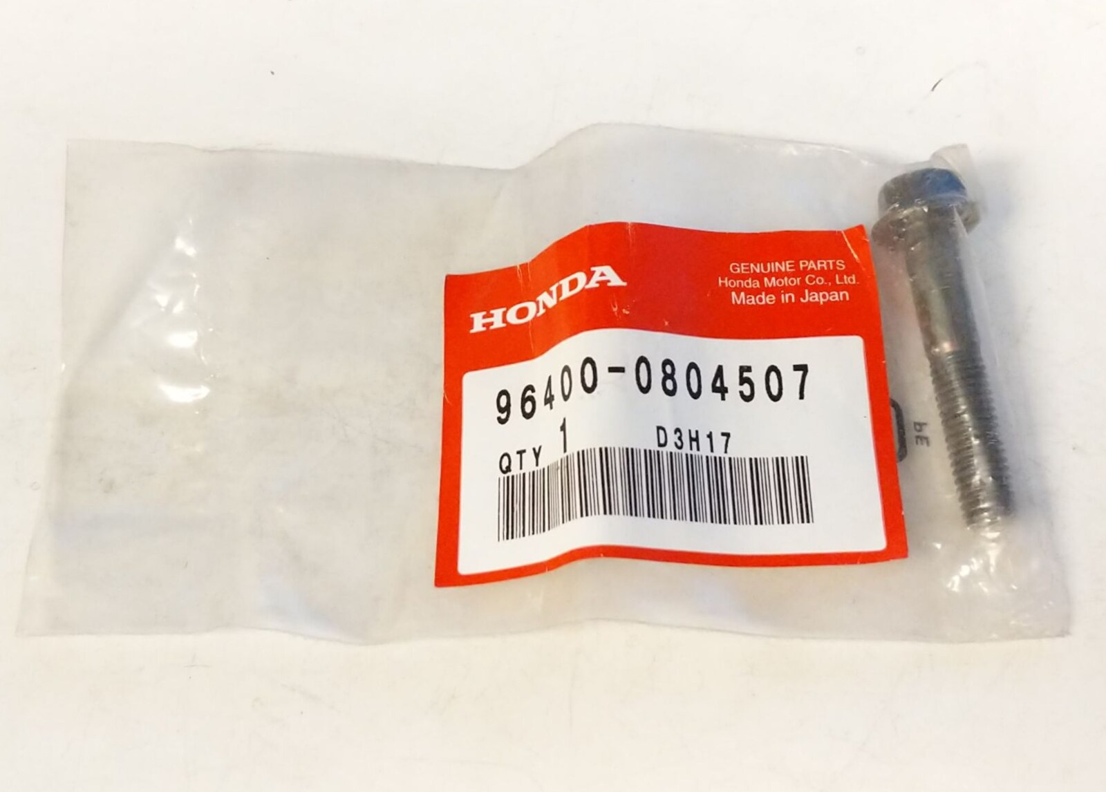 OEM Honda CBR1100XX4 (2004) Bolt, Flange, 8X45 96400-0804507