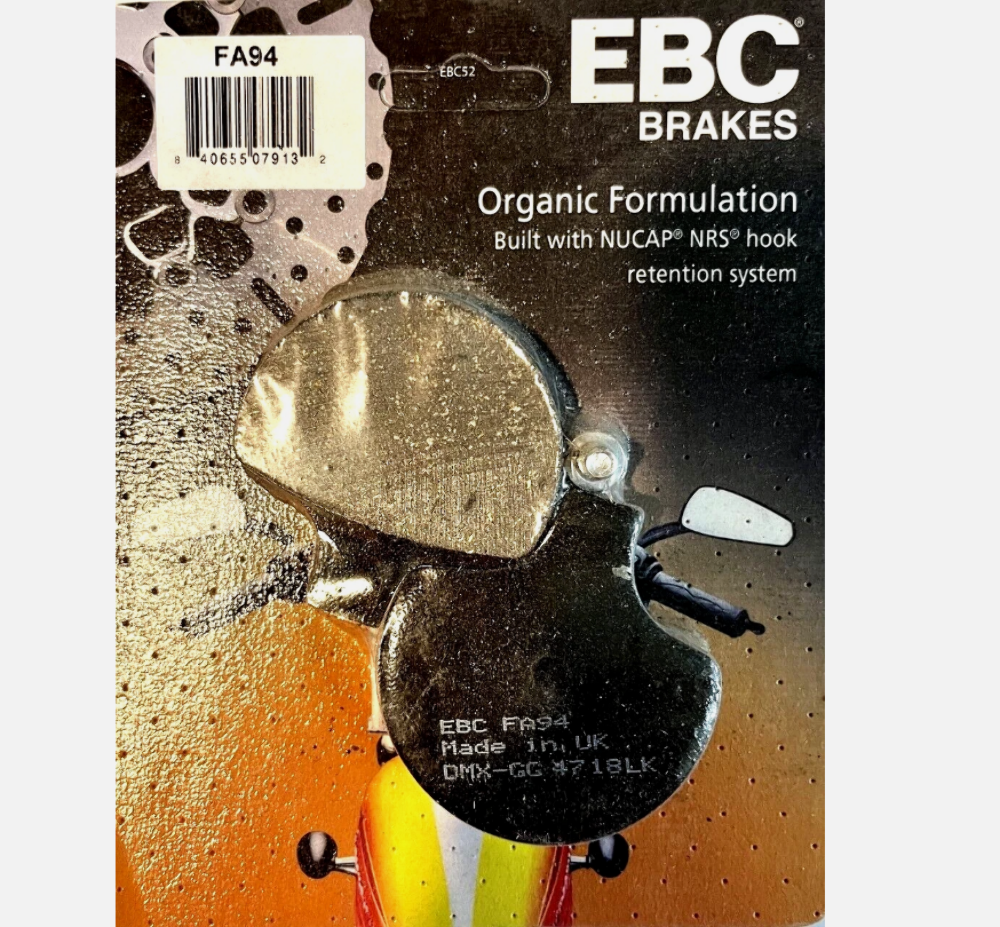 EBC Brakes Organic Brake Pads 1985-1992 HD Sport Glide FXRT FA94
