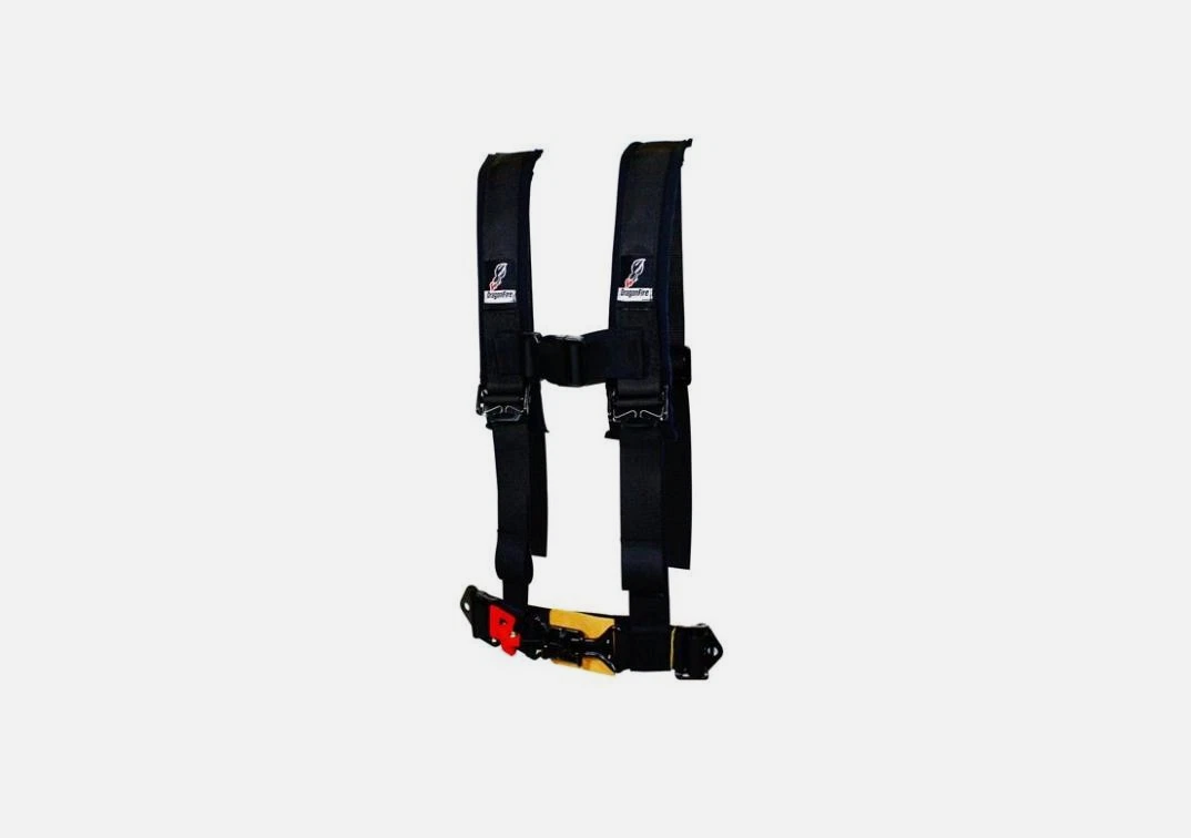 Dragon Fire Racing 4/Pt H-Style Youth Harness W/Strnm Black 520872 52-0872