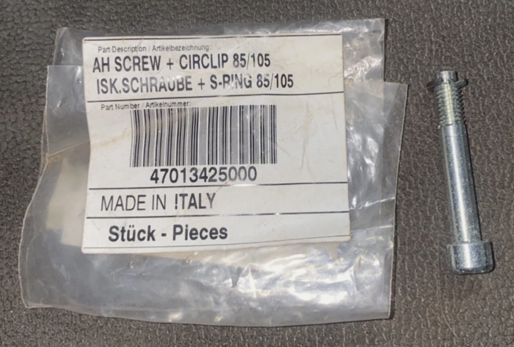 KTM OEM Part 47013425000 AH SCREW + CIRCLIP 85/105 QTY 2