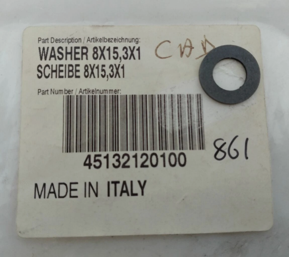 NEW OEM KTM WASHER 8X15,3X1 50 MINI JR SR ADVENTURE 2002-2008 45132120100 QTY 2
