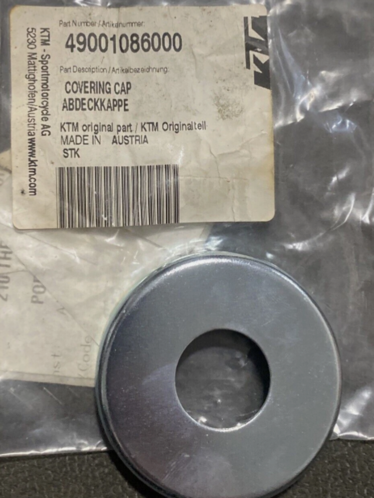 KTM Husqvarna GasGas 50-105 Covering Cap OEM 49001086000