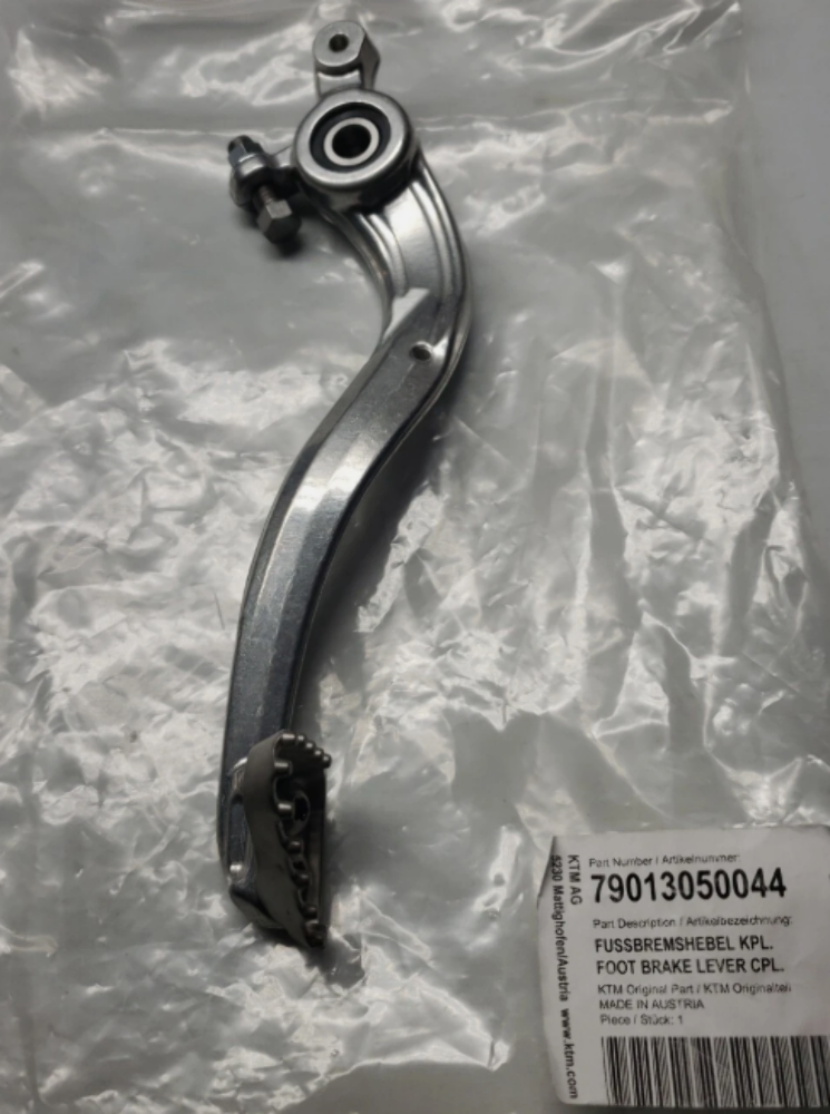 2016 KTM 250SXF, 250XCF, 350SXF, 350XCF, 450SXF OEM Foot Brake Lever 79013050044