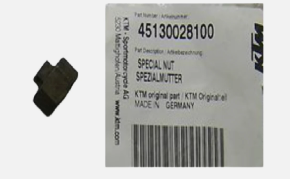 NEW OEM KTM SPECIAL NUT 50 SUPERMOTO SX PRO JUNIOR SENIOR 45130028100