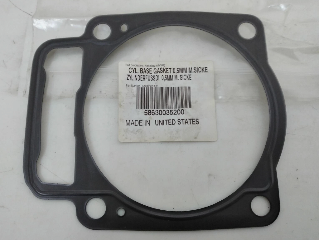 Genuine KTM LC-4 640 Duke 640 Adventure 640 '03-'06 base gasket 58630035200