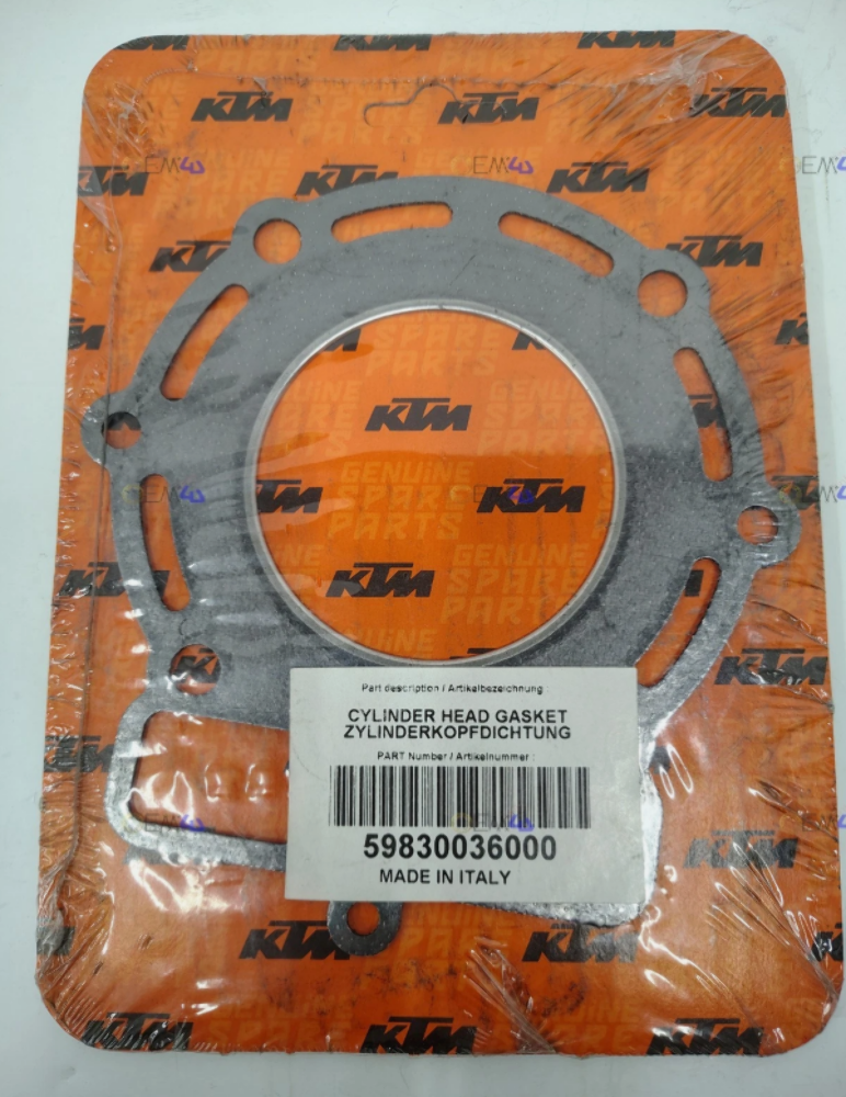 KTM 250 EXC Racing Cylinder Head Gasket OEM 59830036000 250EXC 2001-2005 M40