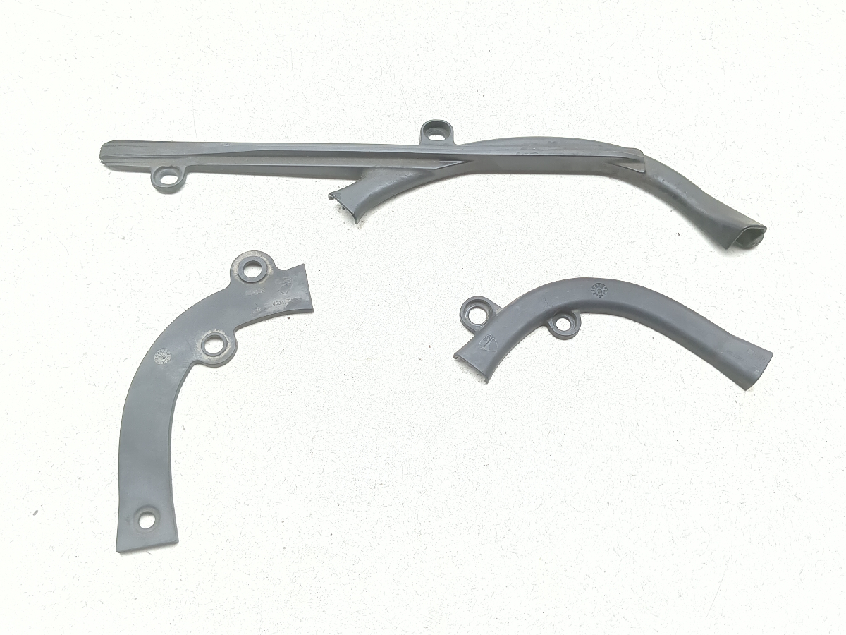 13-15 Ducati Hypermotard 821 Swing Arm Chain Buffer Hose Cover Guard 46015911A  44710771A TRSH PL