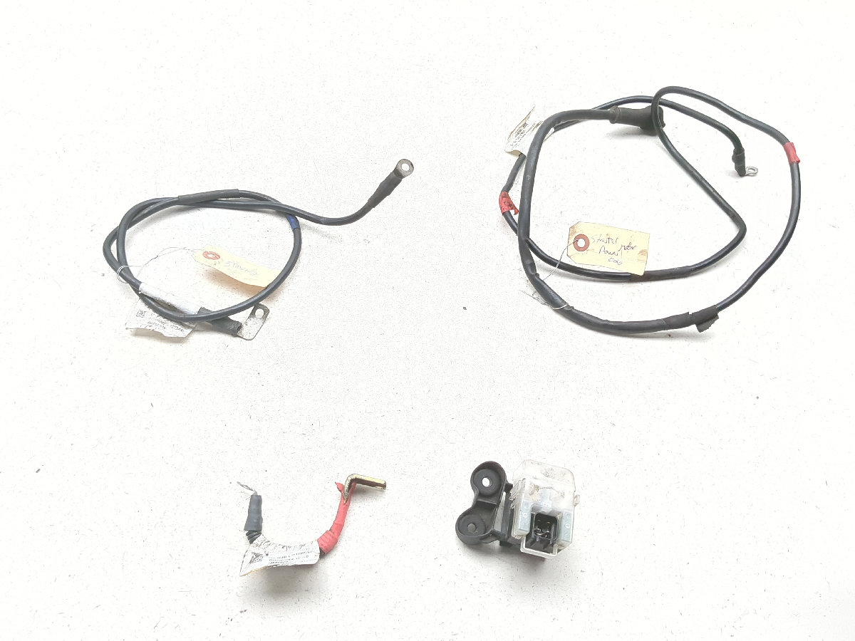 13-15 Ducati Hypermotard 821 Battery Cables With Starter Relay Set 51410691C
